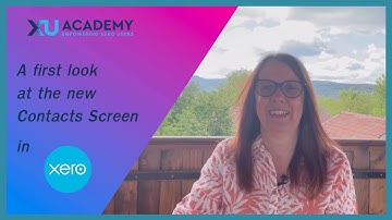 Contacts in Xero - the new Contacts Screen