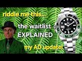 Rolex waitlist explained  my ad update