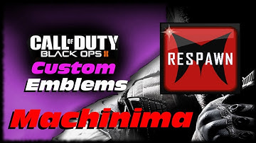 Black Ops 2 Custom Emblem Speed Art! Machinima Respawn Logo Emblem! (1080p)