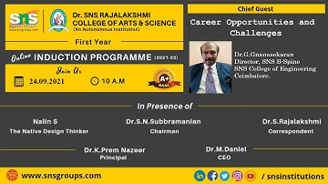 First Year Online Induction Programme | Dr. SNS Rajalakshmi College of Arts and Science | Day 2