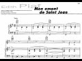 Lucienne Delyle/Patrick Bruel - Mon Amant de Saint Jean - Piano + Partition