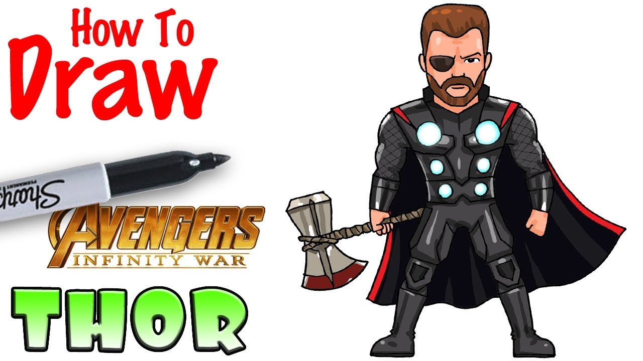 Aggregate more than 70 thor with stormbreaker sketch super hot -  seven.edu.vn