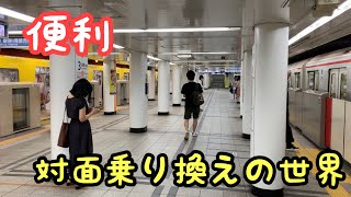 【便利】東京メトロ　対面乗り換えの出来る駅を巡る旅 Part1