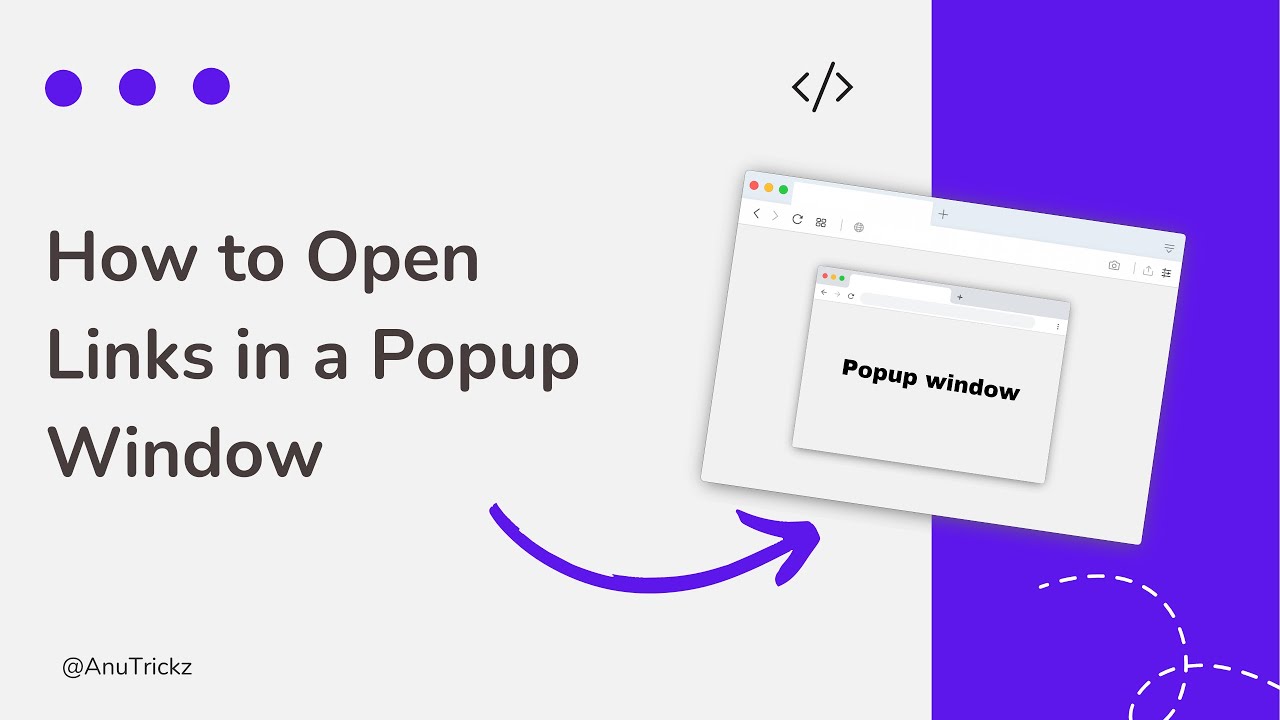 How do I open a URL in a pop up window?