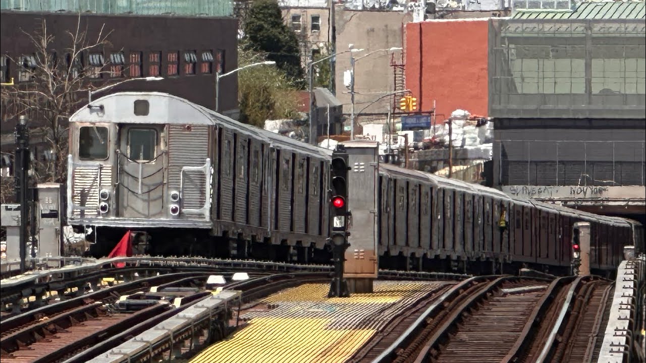 On board a Queens bound R160 F train from Ditmas Av to Church Av ...