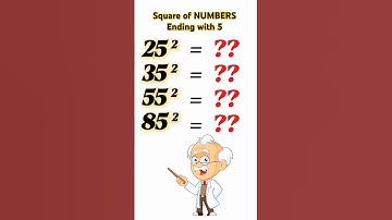 Square Of numbers Ending with 5 #shorts #youtubeshorts #mathstricks #hacks