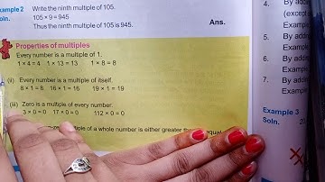 Class 4th maths unit 8... multiple and factors