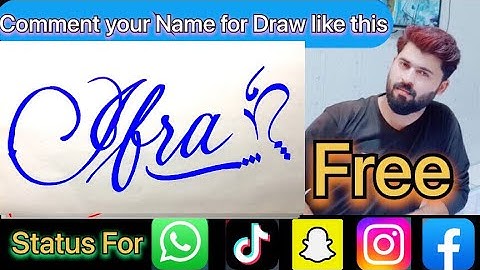 Ifra Name Signature Calligraphy Status | How to Cursive write with cut Marker #ifra