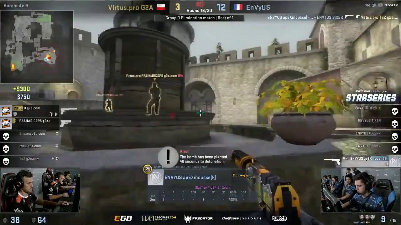 Envyus - Apex 1v4 Clutch to Ace vs Virtus pro