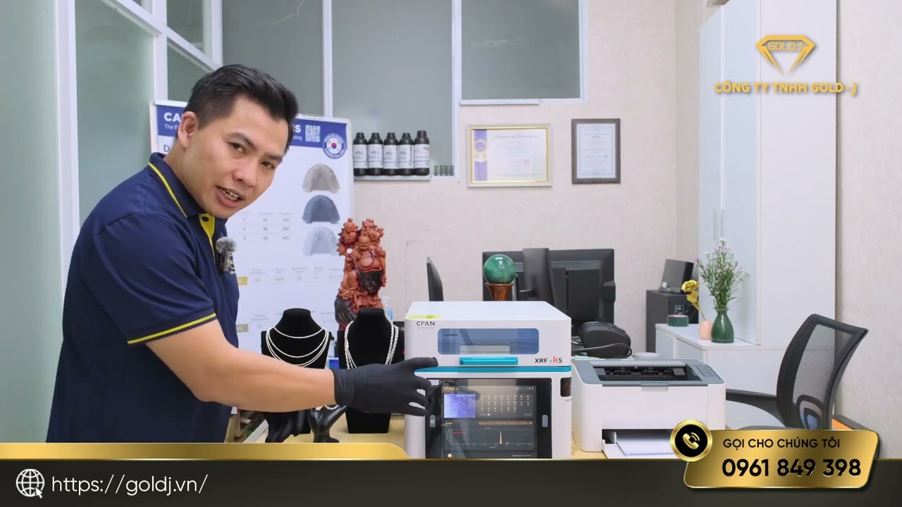REVIEW MÁY QUANG PHỔ XRF-K5 #congnghein3d #may_quang_pho #goldj #cfan #mayquangpho