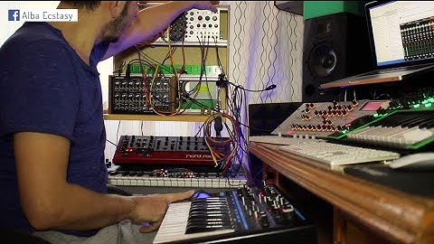 Bass Station II & Clouds Parasite - Oliverb mode