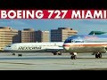 BOEING 727s at Miami (1998) 22 Airlines!!