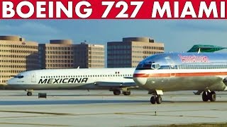 BOEING 727s at Miami (1998) 22 Airlines!!