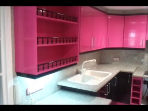 Lacado muebles cocina youtube Decoración mueble cocina Rojos de