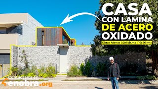 CASA de ACERO oxidado con AISLAMIENTO TÉRMICO | 16x26 | Obras Ajenas | Ricardo Villaseñor