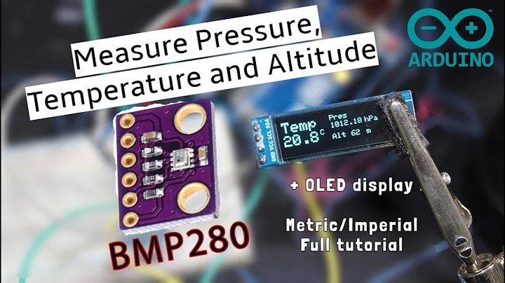 Easy use of BMP280 to measure Pressure, Temperature and Altitude with Arduino + OLED