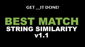 Find Closest String Match - Google Sheets Updates