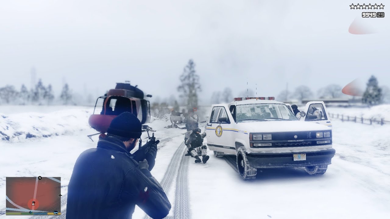 GTA 5 North Yankton Shootout + 10 Star Wanted Level Escape(RDE 4.0.1 ...