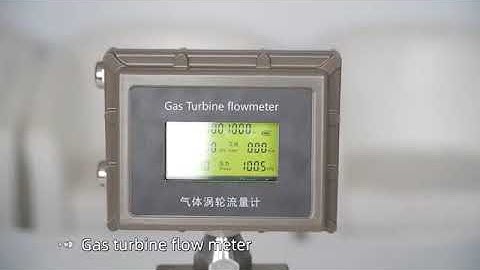 Gas turbine flow meter