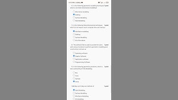 SWAYAM/MOOC course -CAD/CAM-Week 3 Quiz answers 2022