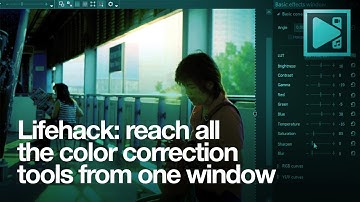 Lifehack: reach all the color correction tools from one window