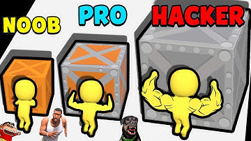 SHINCHAN, CHOP AND FRANKLIN NOOB VS PRO VS HACKER IN PUSH BOX | SHINCHAN UPGRADING POWER