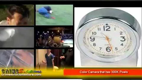 Mini Desk Clock Hidden Camera with Built-In DVR & Audio Review