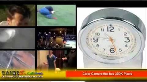 Mini Desk Clock Hidden Camera with Built-In DVR & Audio Review