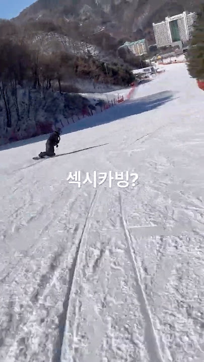 섹시카빙의 정석? #덕스탠스 #snowboarding #skiing #ski #카빙