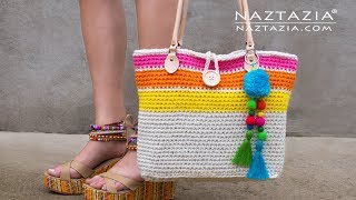 How to Crochet Handbag Handles - Naztazia ®