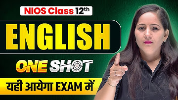 NIOS Class 12th English Most Important Questions with Solutions | Pass 100% | NO Fail