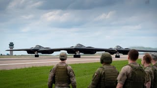 Tense Situation: NATO B-2s Land in Ukraine, Russia Shocked!”