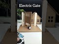 Electric Gate with DC motor ⚡🔌 #simple #new #diy #hacks #schoolproject #experiment #amazing #shorts