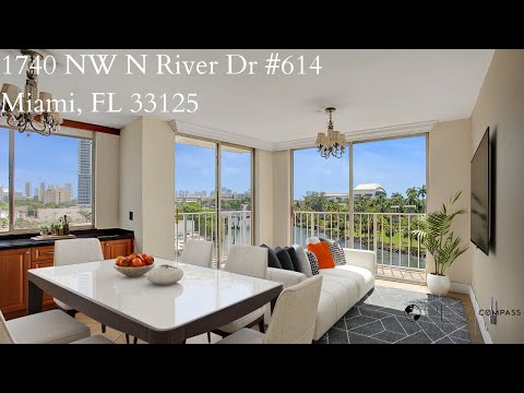 Miami River View Condo For Sale - 1740 NW N River Dr #614