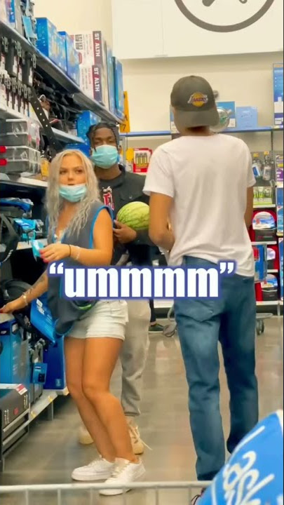 MELONS PRANK WALMART EDITION GONE COMPLETELY WRONG (SHE ALMOST KICKED ME OUT) 🍉💀 #shorts