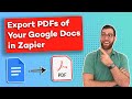 Automatically create a PDF export of any Google Doc with Zapier