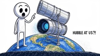 What if we aimed the Hubble Telescope at Earth?#whatif #science #universe #space