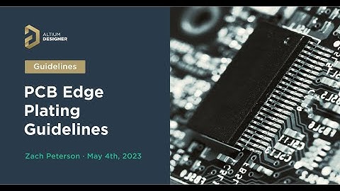 PCB Edge Plating Guidelines