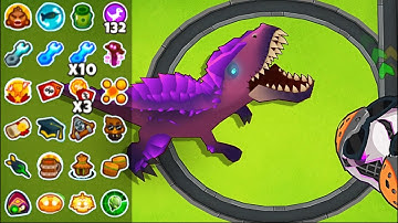 How far can Every GOD BOOSTED Tier 5 get on a PERFECT Map? (Bloons TD  6)