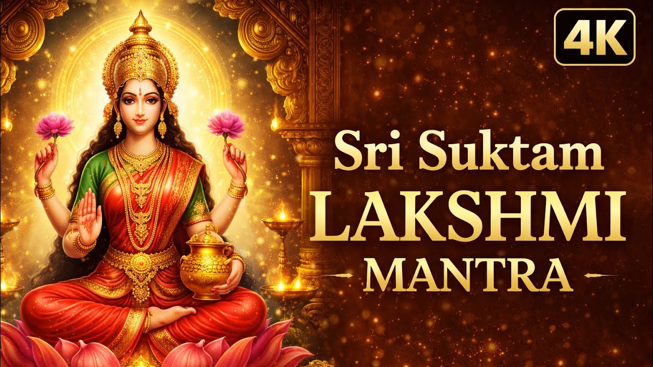 Sri Suktam Lakshmi Mantra | Powerful Vedic Chant for Wealth, Prosperity & Peace | Female Voice