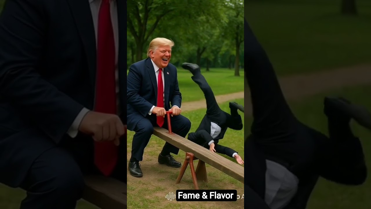 😂 Trump & Putin on a Seesaw – A Hilarious Political Parody| ai shorts 