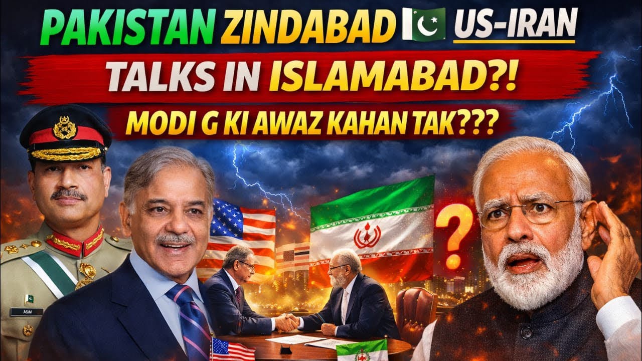 Pakistan R Gee Pakistan Zindabad | US-Iran peace talks in Islamabad, Modi G awaz kahan ...