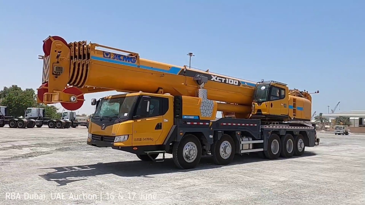 2019 XCMG XCT100 100 Ton 10x6x6 Hydraulic Truck (UNUSED) - Dubai, UAE Auction | & 17 June - YouTube