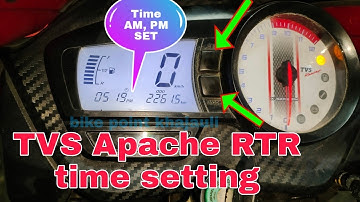 how to TVS Apache RTR time setting|TVS Apache RTR bs6 time setting at home