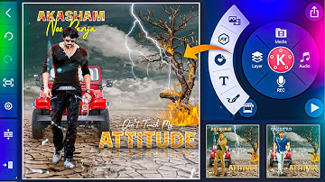Next level attitude video editing for boys in kinemaster in telugu