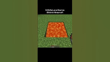Infinite Lava Source in Minecraft #shorts
