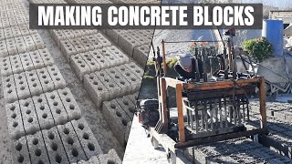 Making Concrete Blocks - How Blocks Made In Pakistan