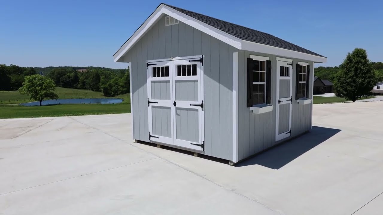 EZ-Fit Riverside 10x12 Wood Shed Kit (ez_riverside1012)