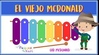 Video thumbnail of "👏 Cultiva tu maestro musical tocando El Viejo McDonald tenia una granja en Xilófono 👴🌾🎋🌞"