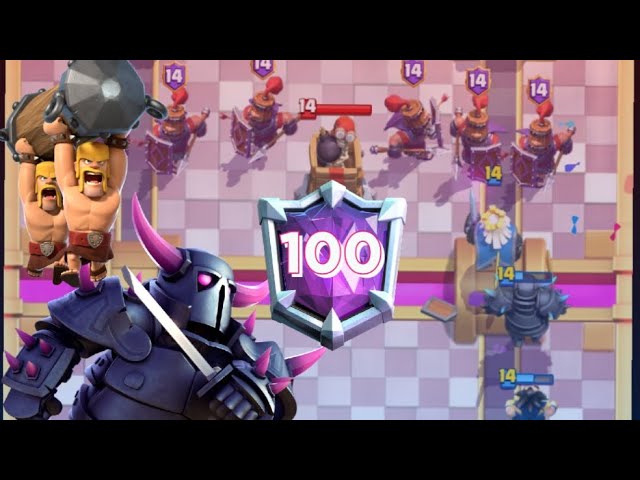 CHEGUEI NO TOP 100 DO CLASH ROYALE COM PEKKA BRIDGE SPAM 😱 class=